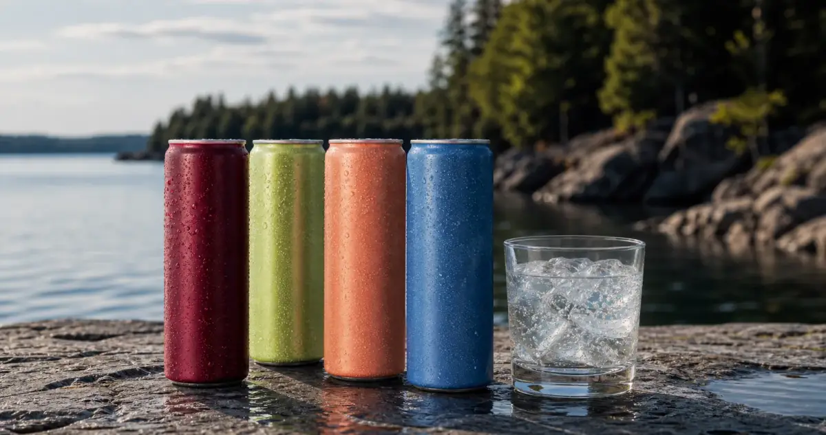 North Water fictional cannabis beverage packaging