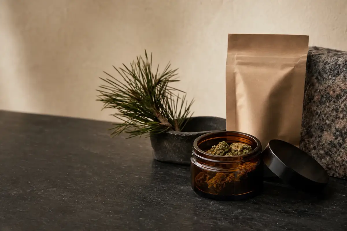 Northstar fictional premium cannabis retail interior